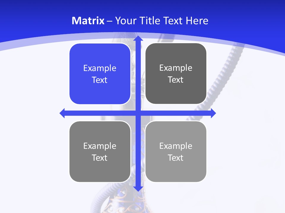 Arabic Blue Fog PowerPoint Template