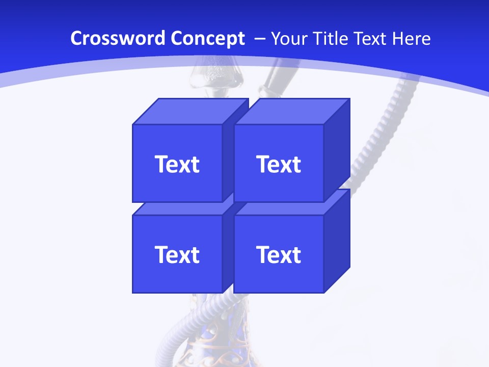 Arabic Blue Fog PowerPoint Template