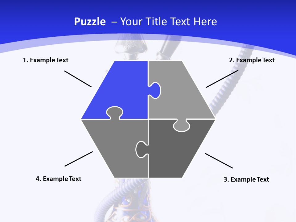 Arabic Blue Fog PowerPoint Template