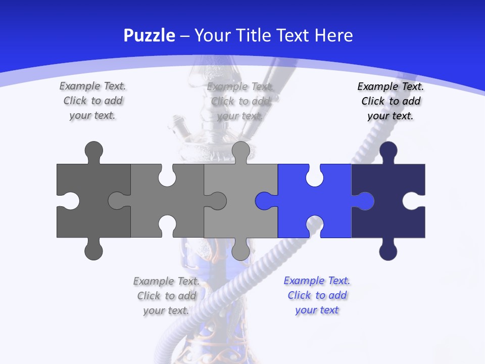 Arabic Blue Fog PowerPoint Template