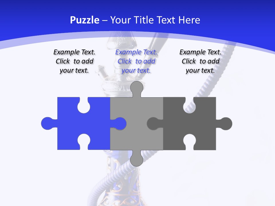 Arabic Blue Fog PowerPoint Template