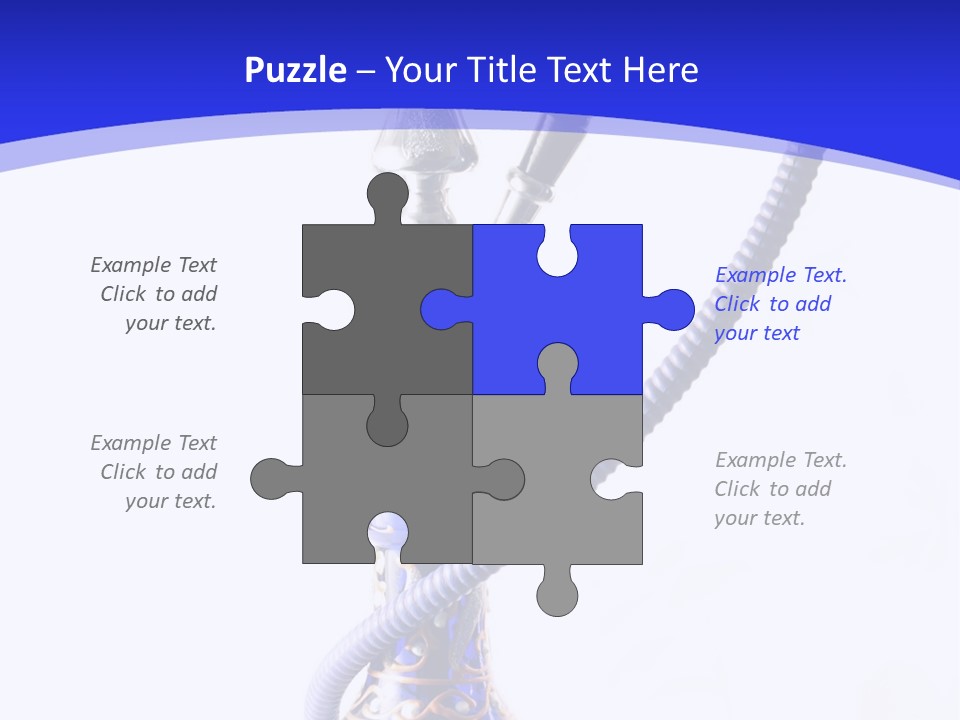 Arabic Blue Fog PowerPoint Template