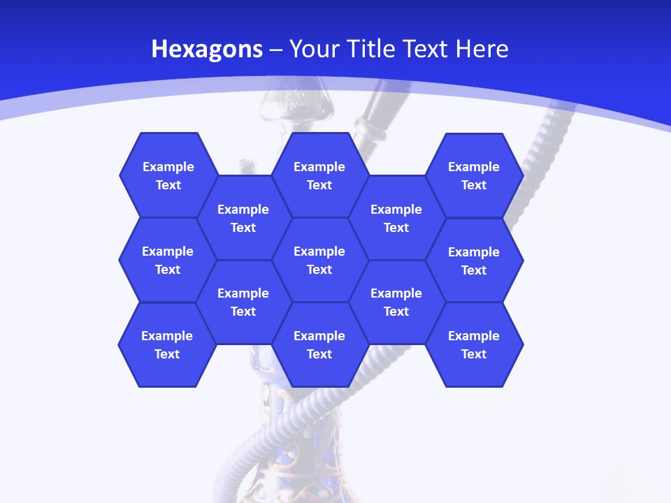 Arabic Blue Fog PowerPoint Template