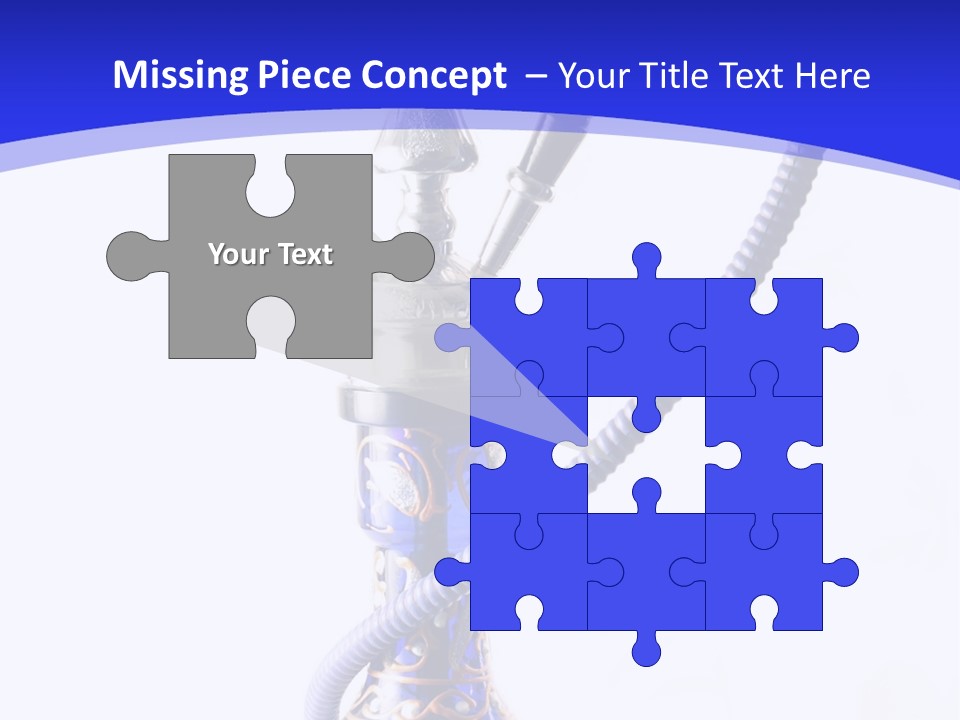 Arabic Blue Fog PowerPoint Template