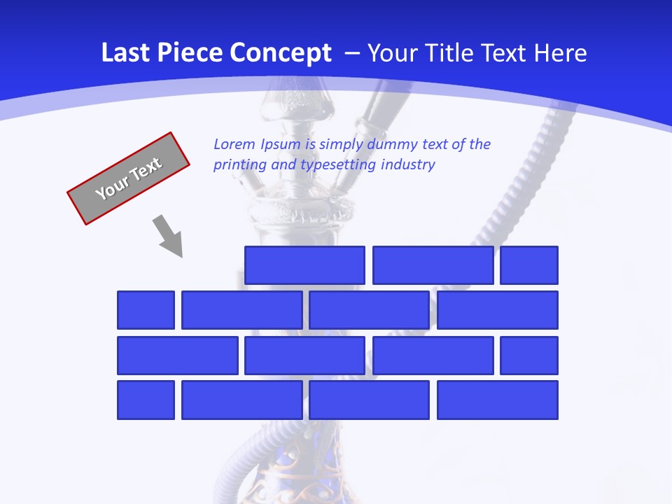 Arabic Blue Fog PowerPoint Template