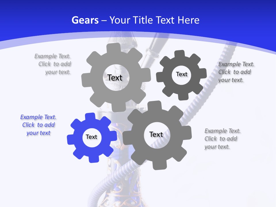 Arabic Blue Fog PowerPoint Template