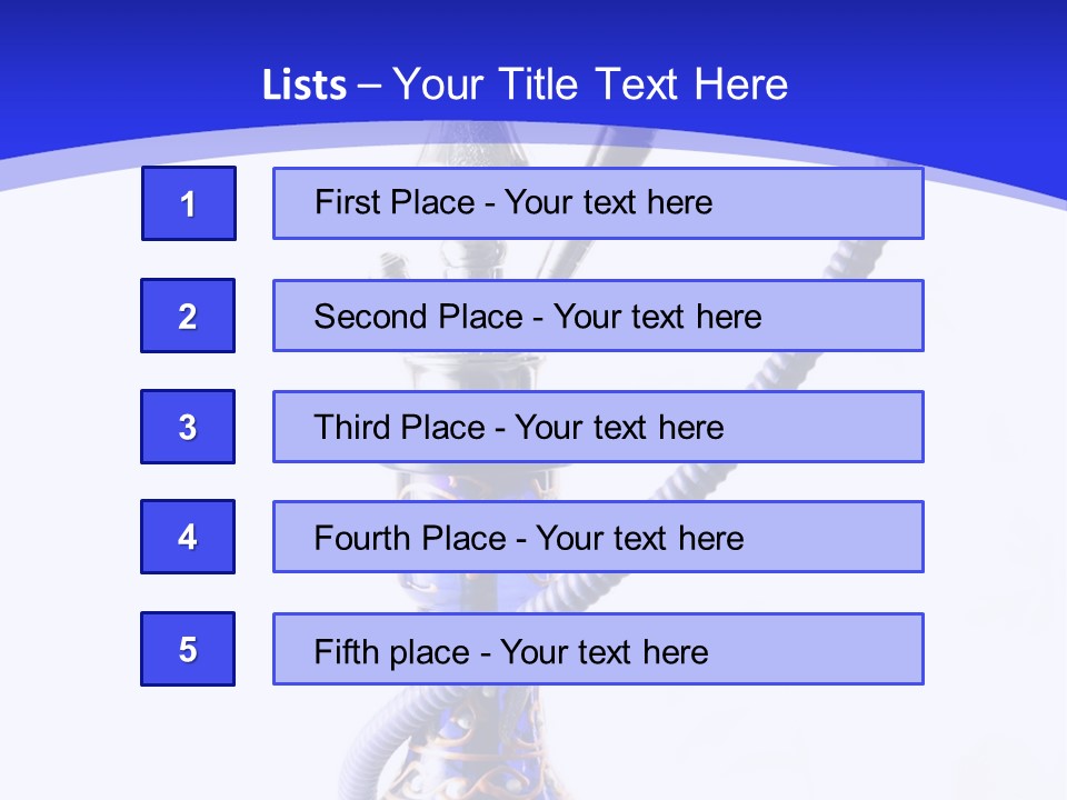 Arabic Blue Fog PowerPoint Template