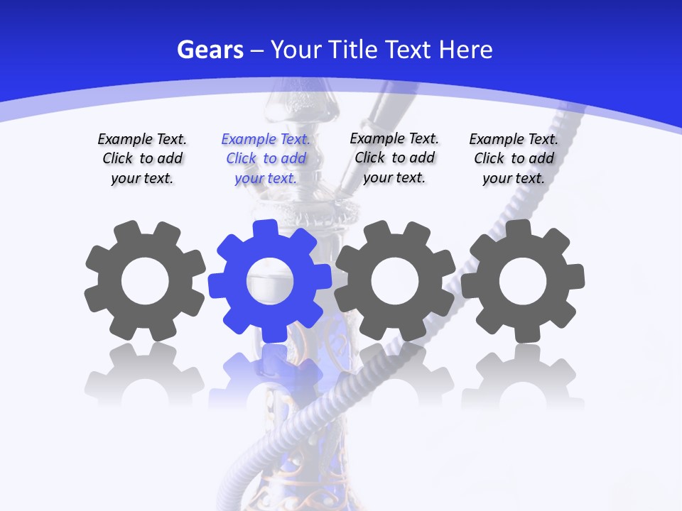 Arabic Blue Fog PowerPoint Template