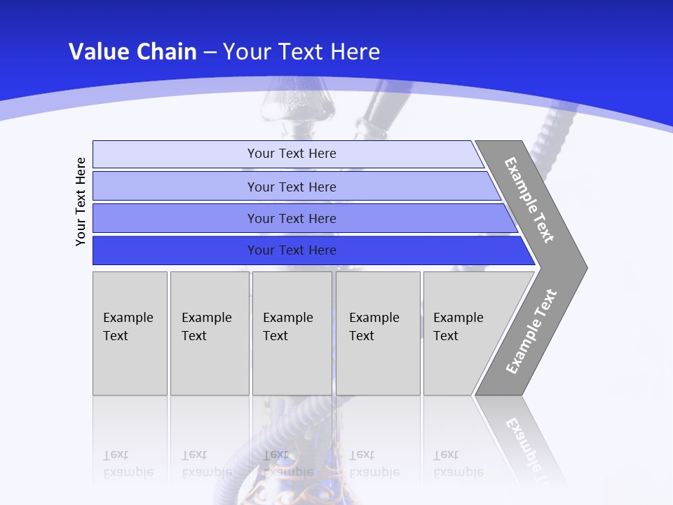 Arabic Blue Fog PowerPoint Template