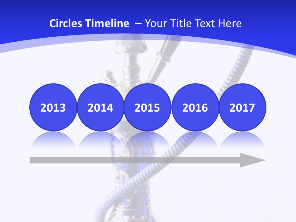 Arabic Blue Fog PowerPoint Template