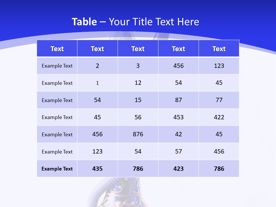 Arabic Blue Fog PowerPoint Template