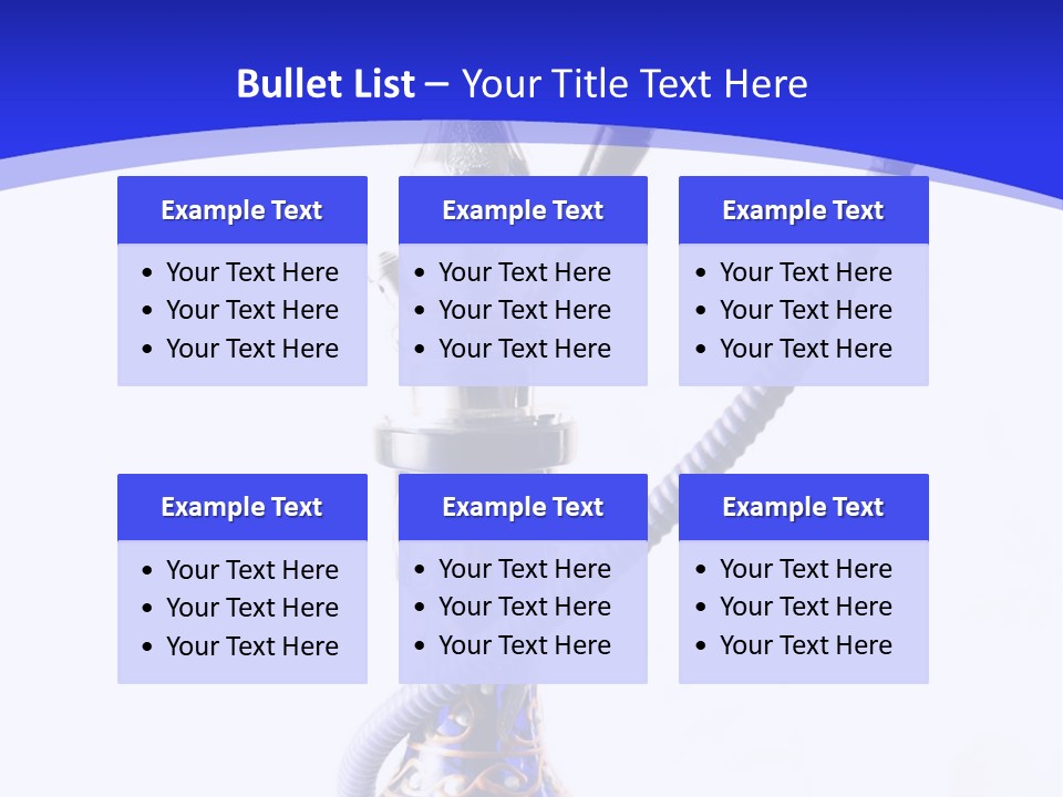 Arabic Blue Fog PowerPoint Template