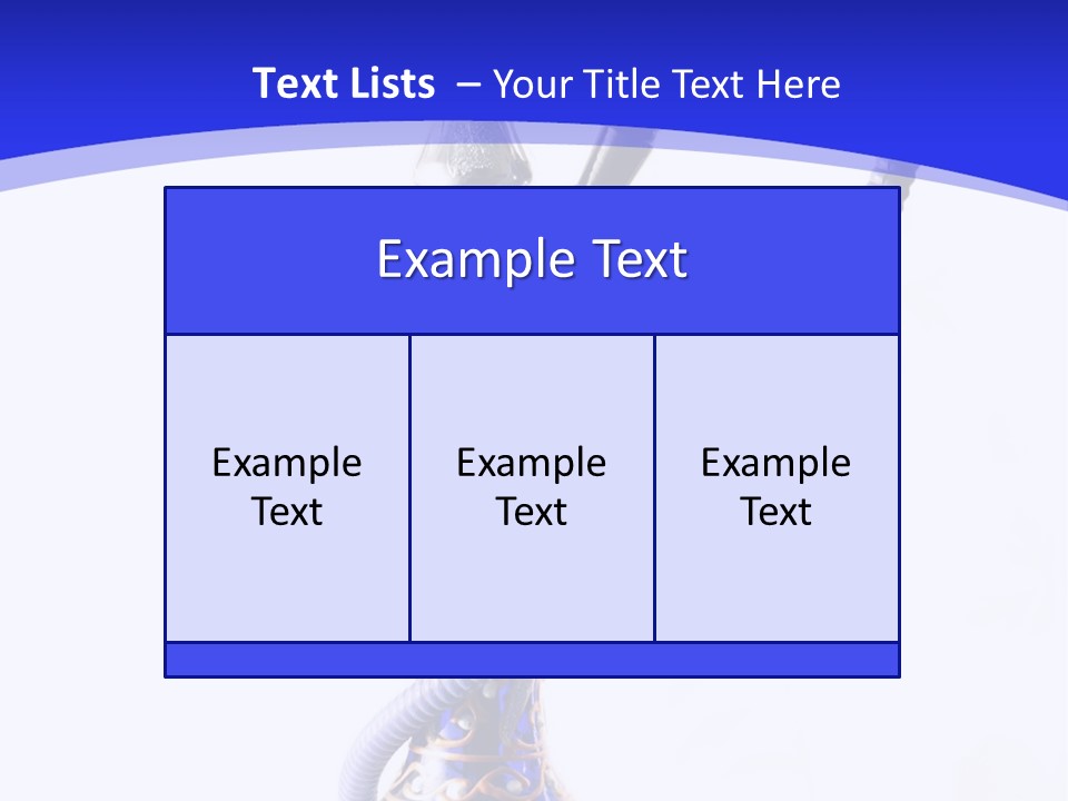 Arabic Blue Fog PowerPoint Template