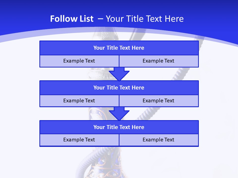Arabic Blue Fog PowerPoint Template