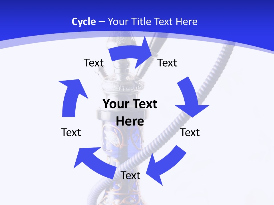 Arabic Blue Fog PowerPoint Template