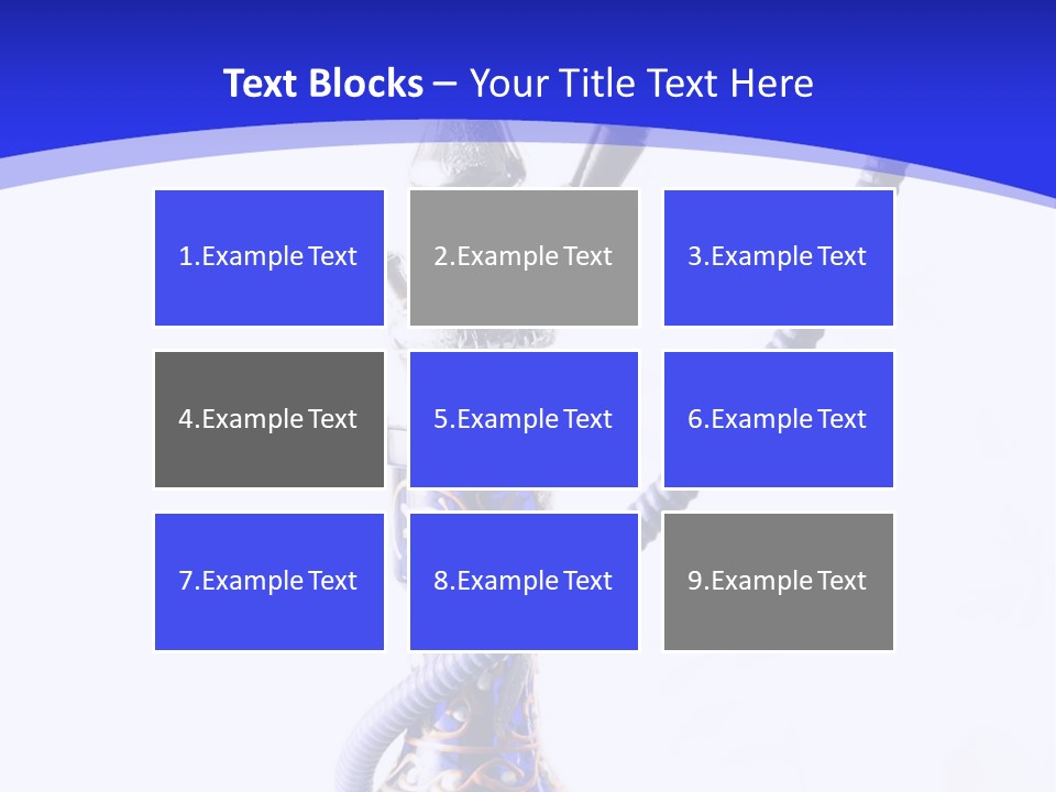 Arabic Blue Fog PowerPoint Template