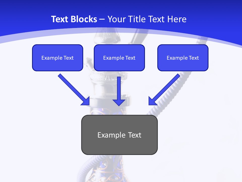 Arabic Blue Fog PowerPoint Template