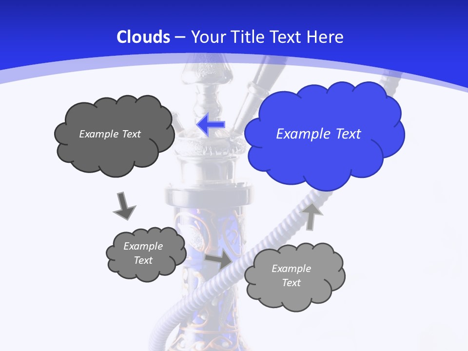 Arabic Blue Fog PowerPoint Template