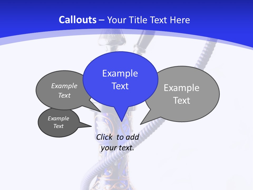 Arabic Blue Fog PowerPoint Template