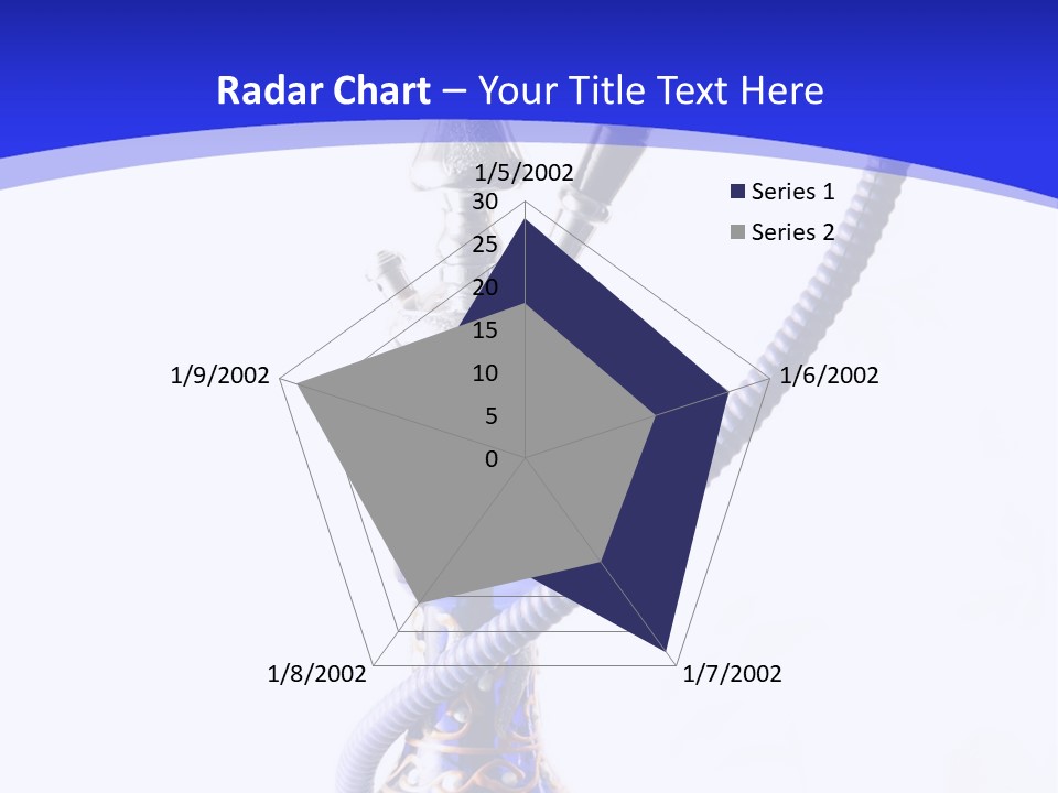 Arabic Blue Fog PowerPoint Template