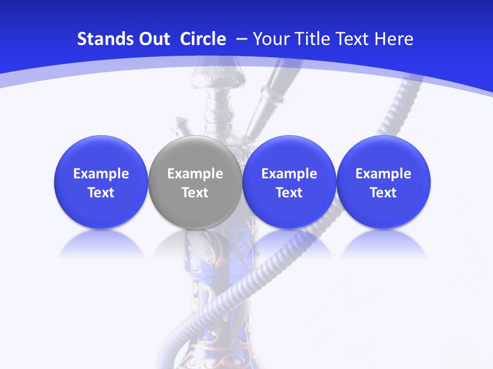 Arabic Blue Fog PowerPoint Template