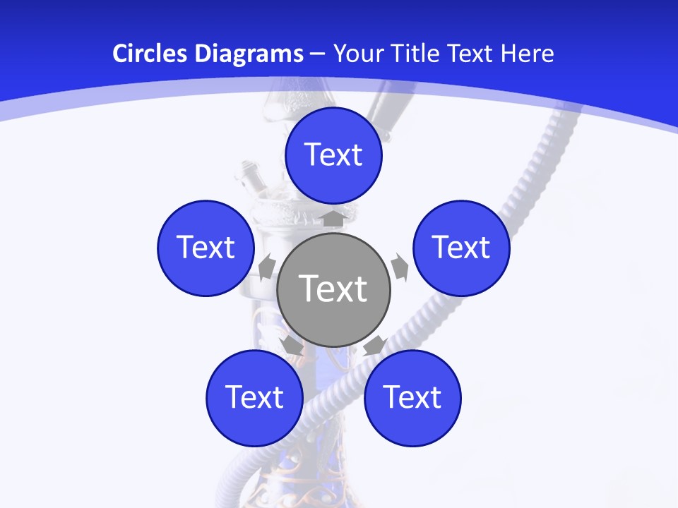 Arabic Blue Fog PowerPoint Template