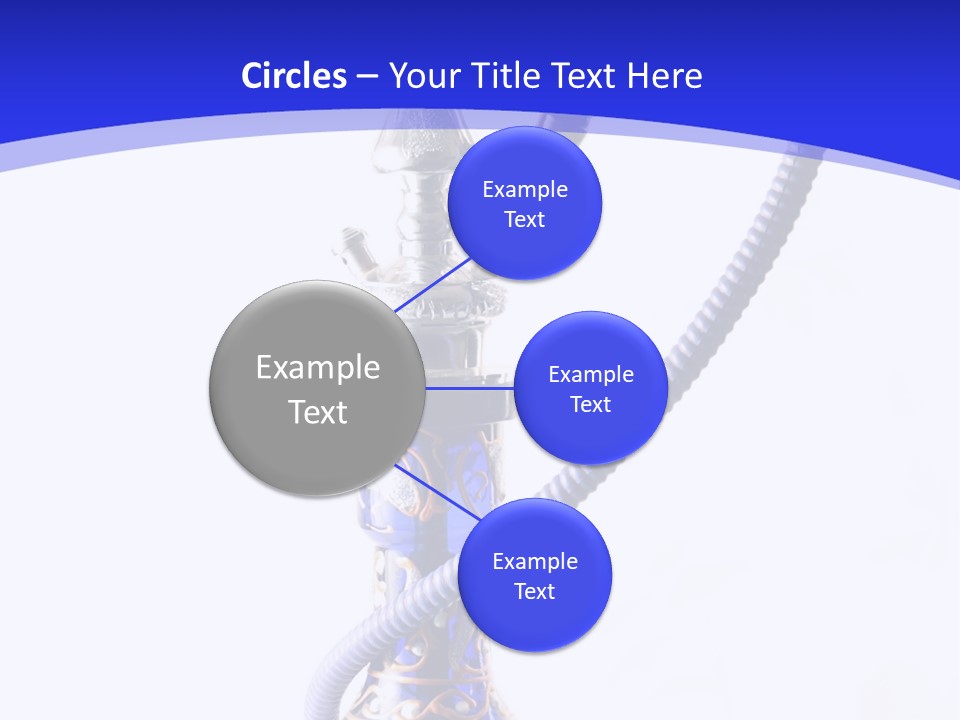 Arabic Blue Fog PowerPoint Template
