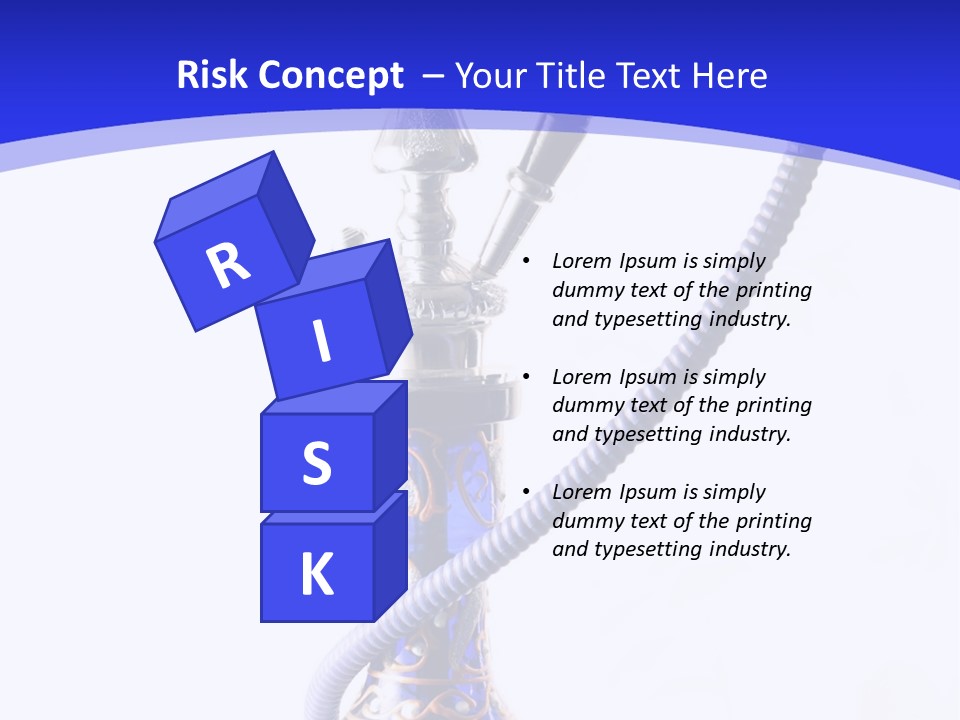 Arabic Blue Fog PowerPoint Template