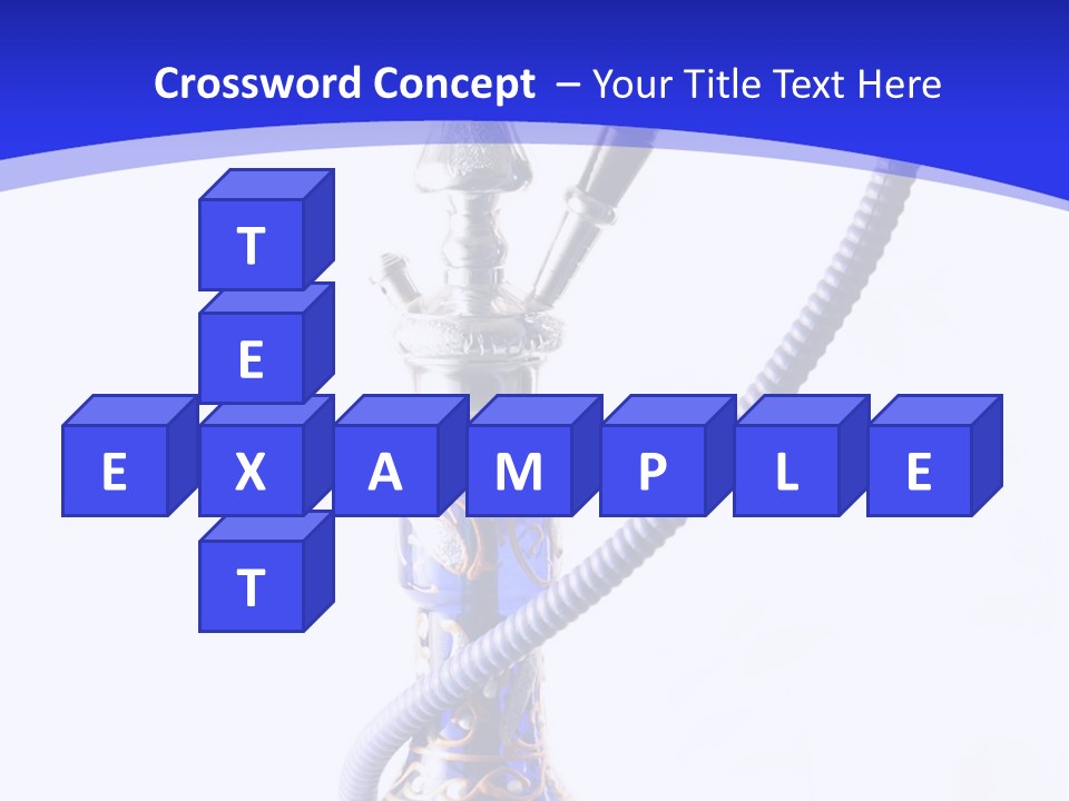 Arabic Blue Fog PowerPoint Template