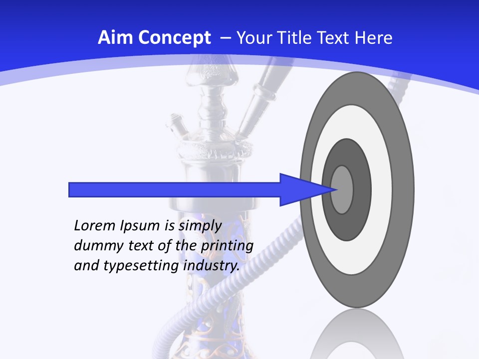 Arabic Blue Fog PowerPoint Template