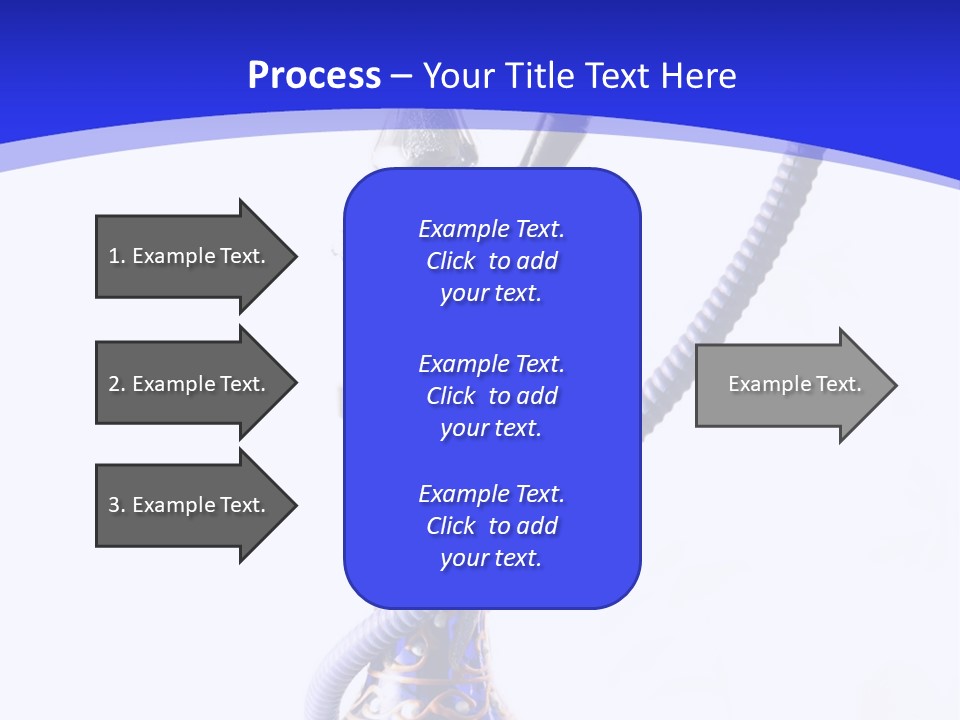 Arabic Blue Fog PowerPoint Template