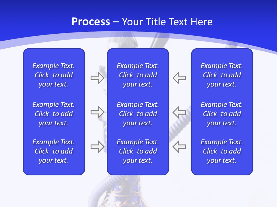 Arabic Blue Fog PowerPoint Template