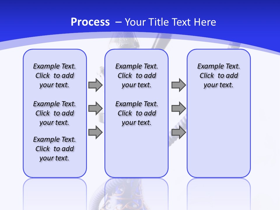 Arabic Blue Fog PowerPoint Template