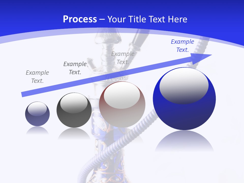 Arabic Blue Fog PowerPoint Template