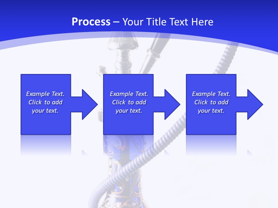 Arabic Blue Fog PowerPoint Template