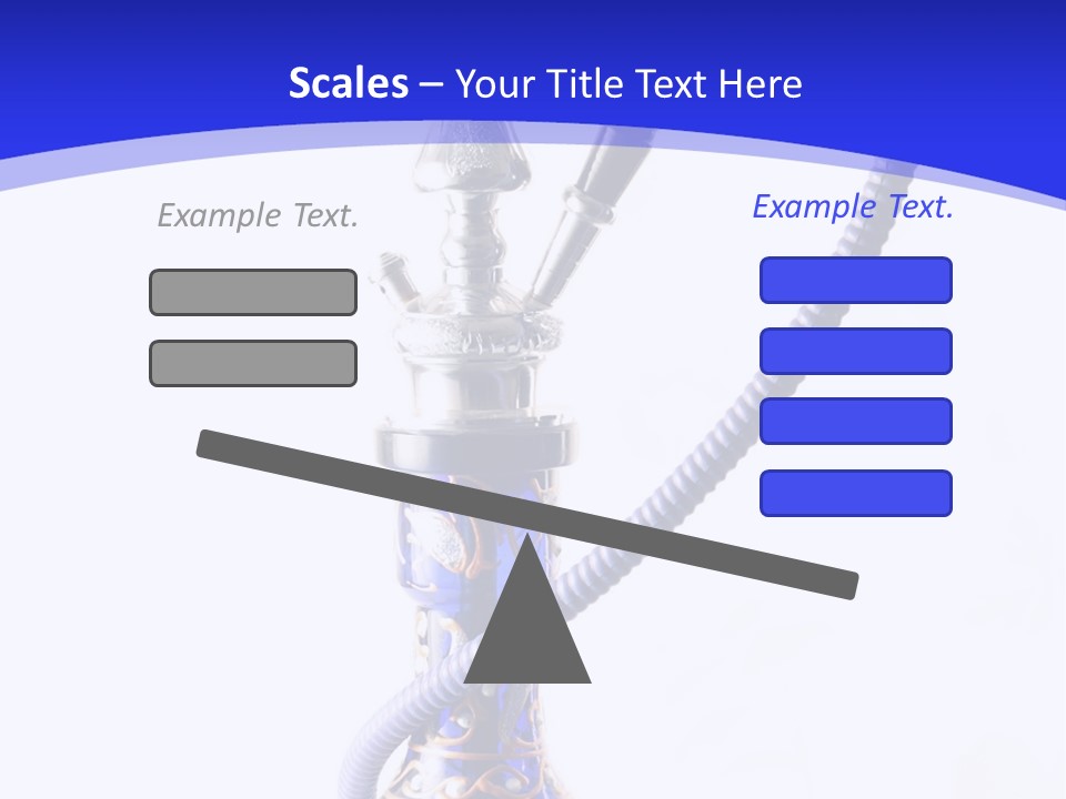 Arabic Blue Fog PowerPoint Template