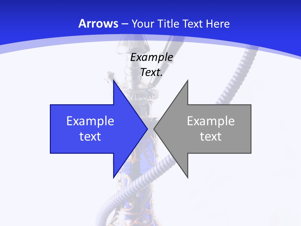 Arabic Blue Fog PowerPoint Template