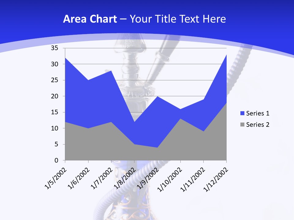 Arabic Blue Fog PowerPoint Template