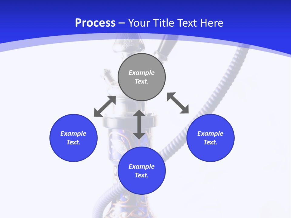 Arabic Blue Fog PowerPoint Template
