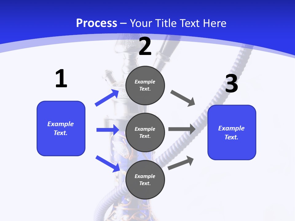 Arabic Blue Fog PowerPoint Template