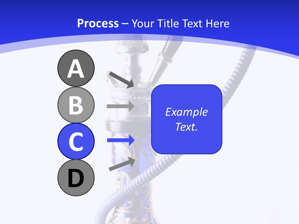 Arabic Blue Fog PowerPoint Template