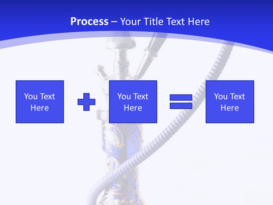Arabic Blue Fog PowerPoint Template