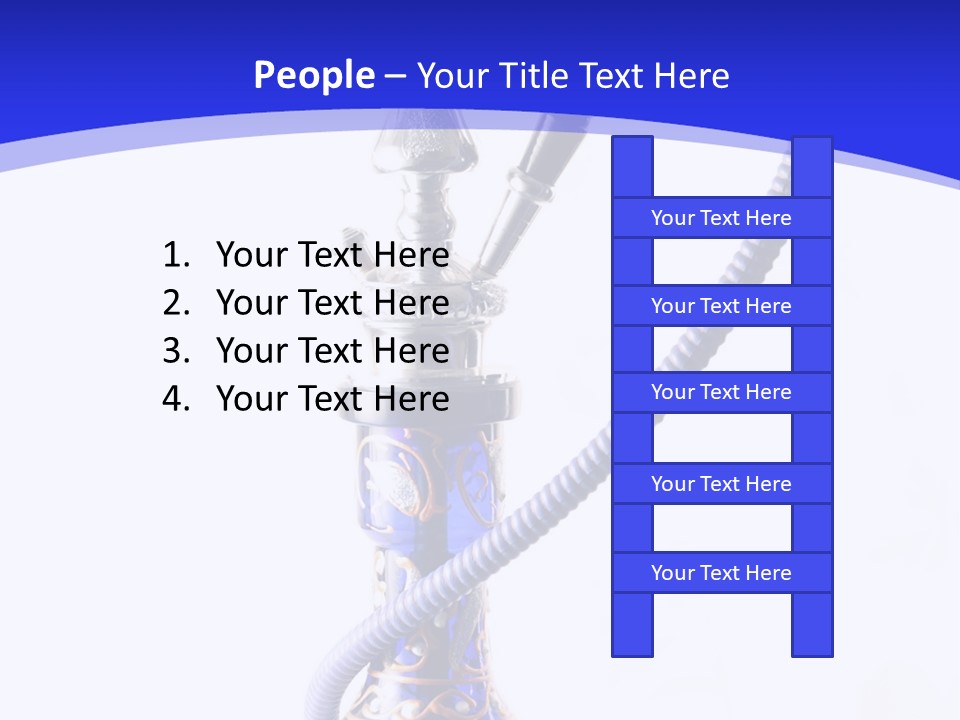 Arabic Blue Fog PowerPoint Template