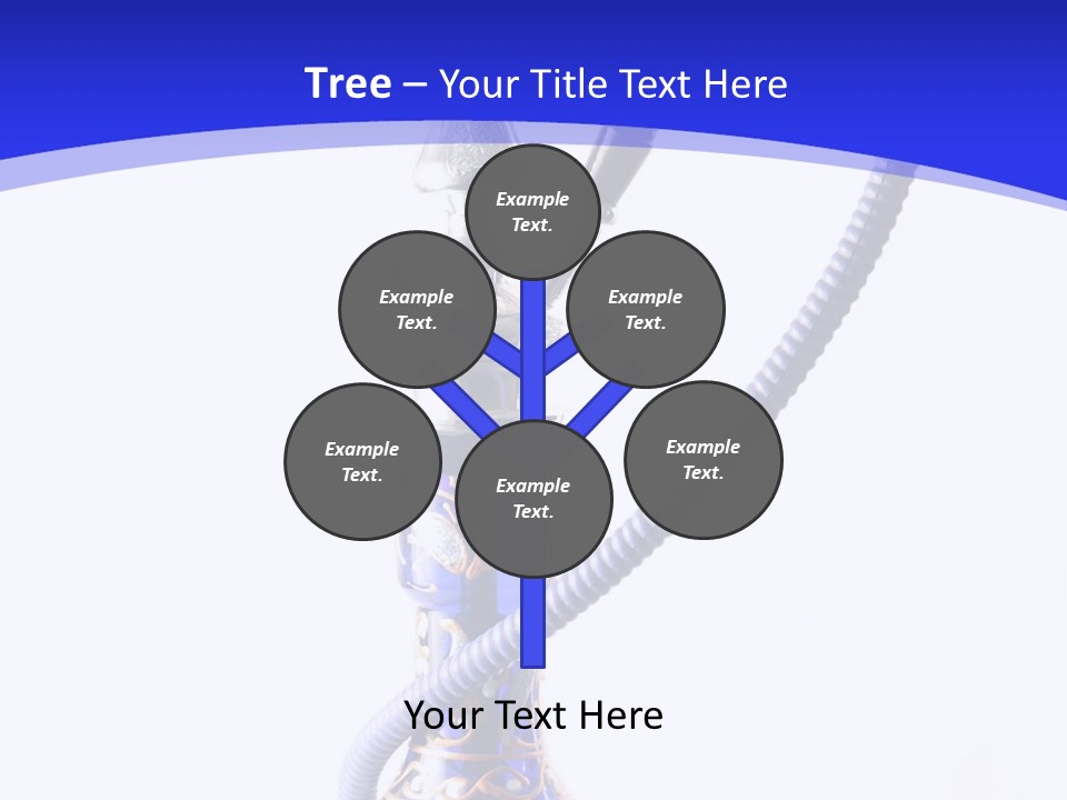 Arabic Blue Fog PowerPoint Template