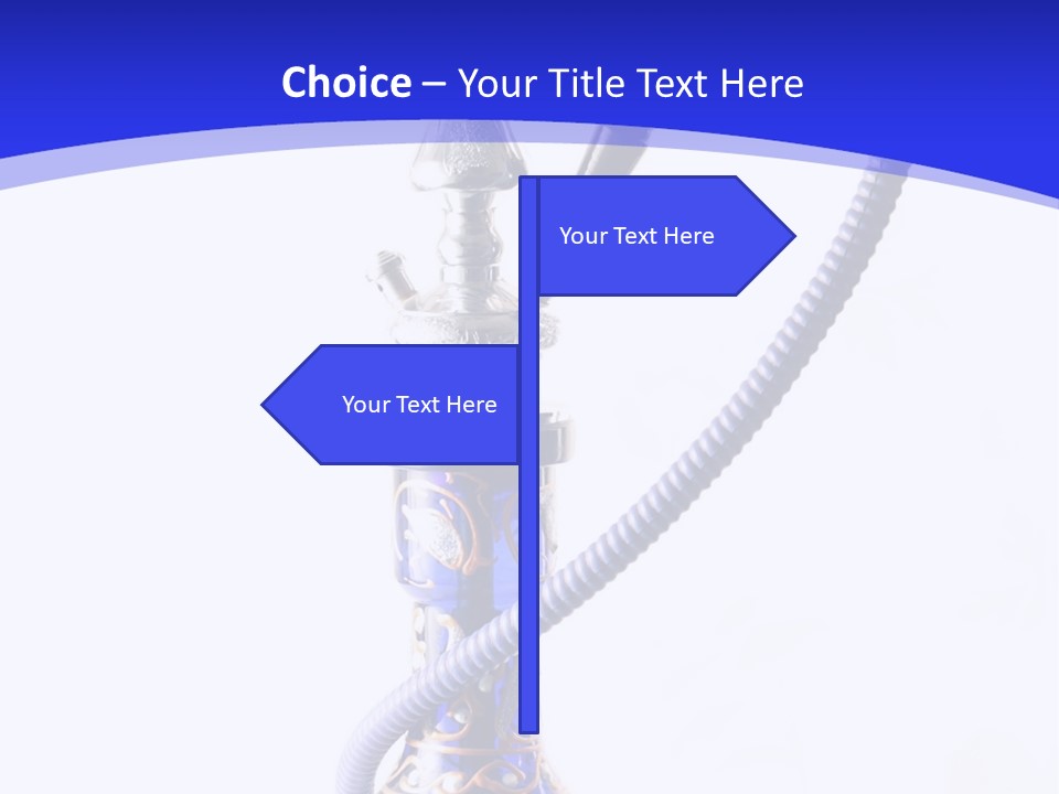 Arabic Blue Fog PowerPoint Template