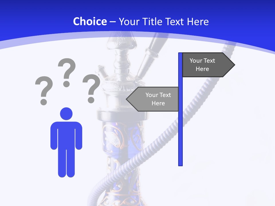 Arabic Blue Fog PowerPoint Template