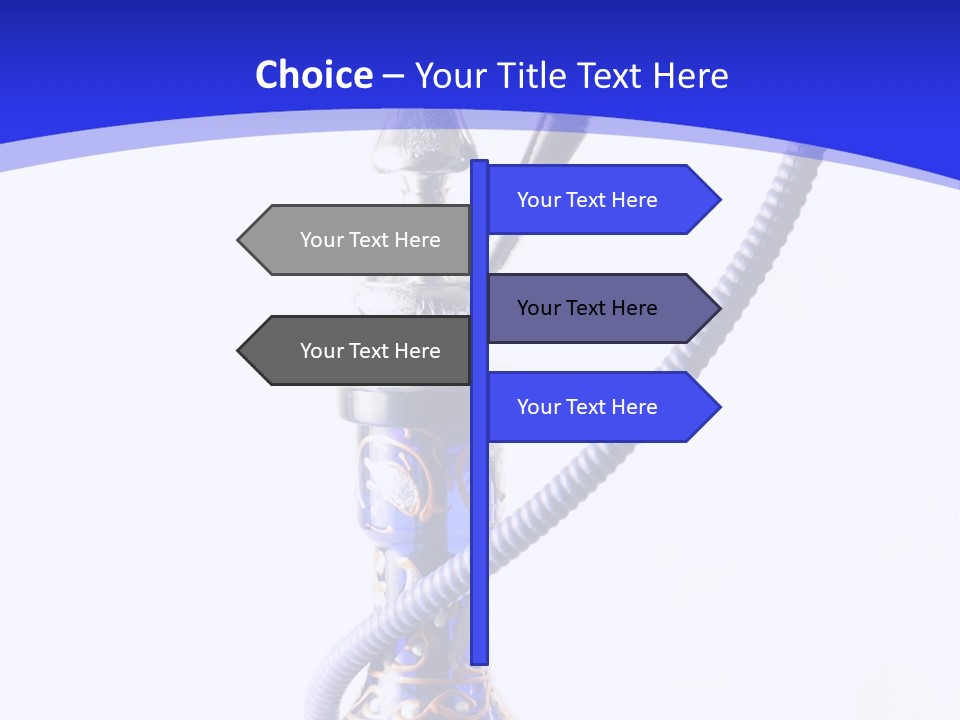 Arabic Blue Fog PowerPoint Template