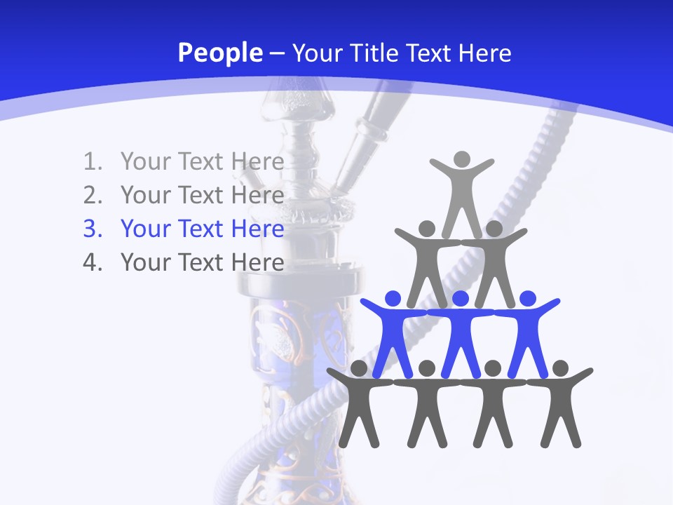 Arabic Blue Fog PowerPoint Template