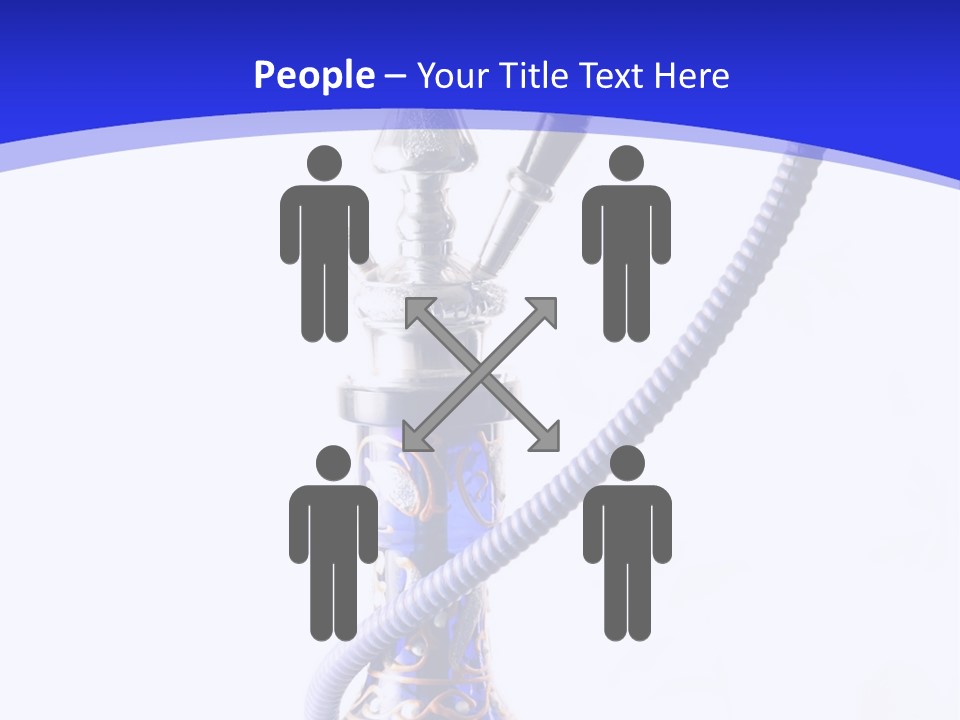 Arabic Blue Fog PowerPoint Template