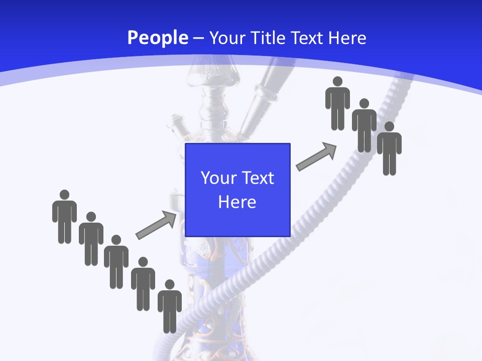 Arabic Blue Fog PowerPoint Template